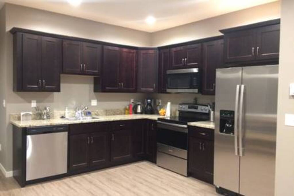 Shared kitchen available for guests to use.