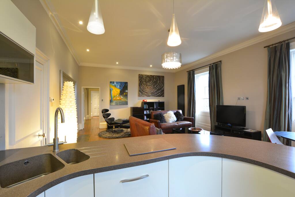 Open plan living area