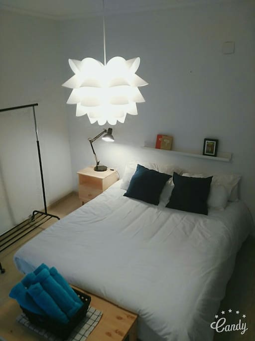 Master bedroom with 2 balconies
