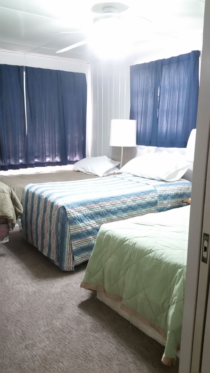 Bedroom #2 with four twin beds
