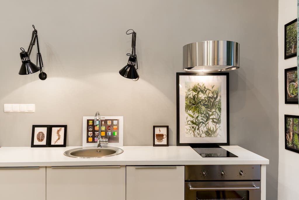 The kitchen offers all you need for a short or longer stay.