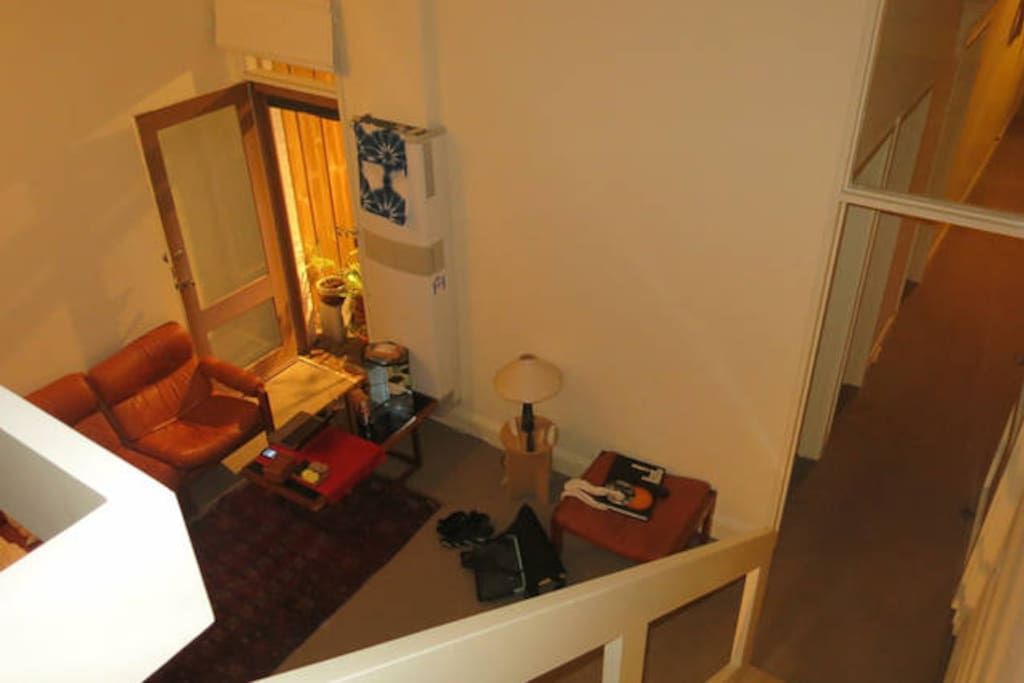 Living space form mezzanine