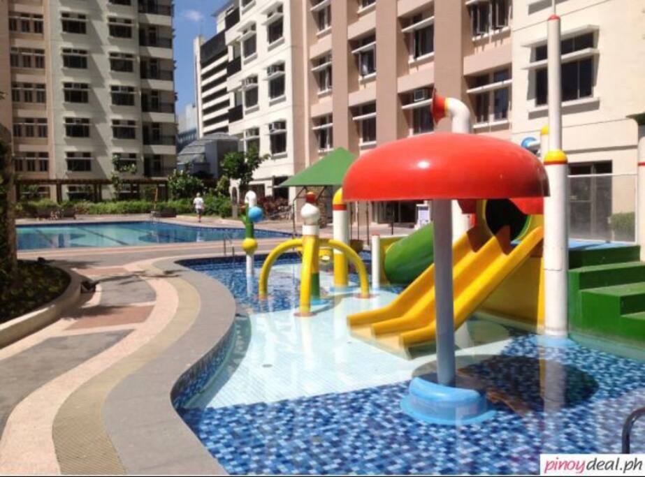 Swimming pool beside our unit