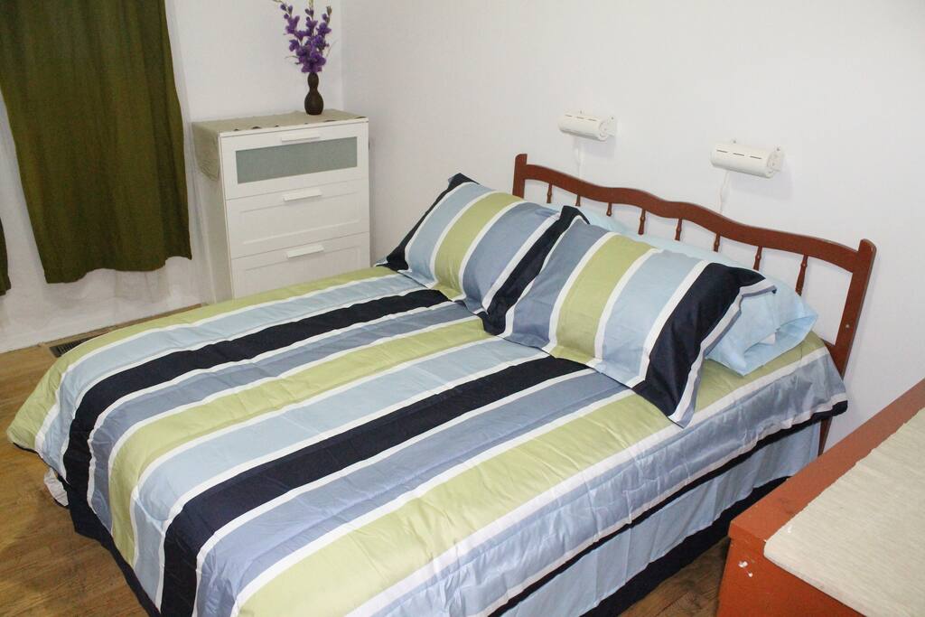 This Bedroom (#2) offers a Double Bed and plenty of storage space is offered in the closet