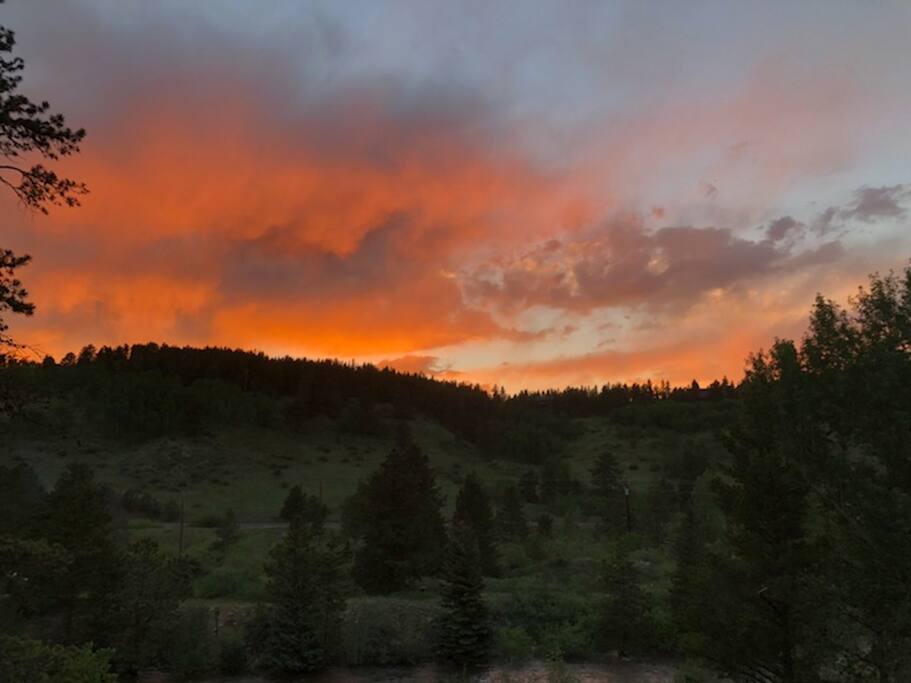 Sunset on the deck