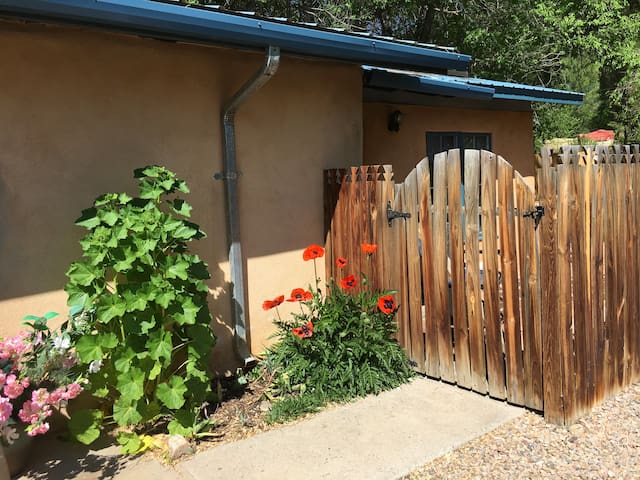 Rave Reviews! Bring dog. Fenced Yard. Near Plaza