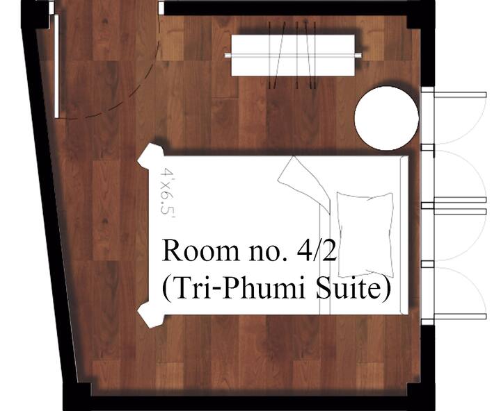 Heritage Shophouse in Yaowaraj, Bkk (room no.4/2)