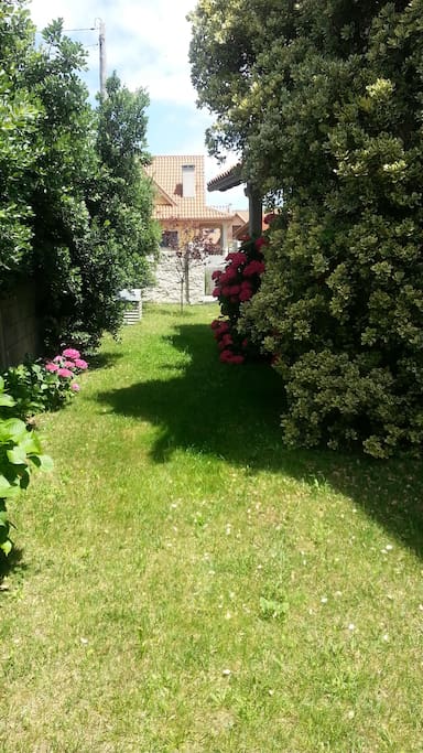 vista del jardín