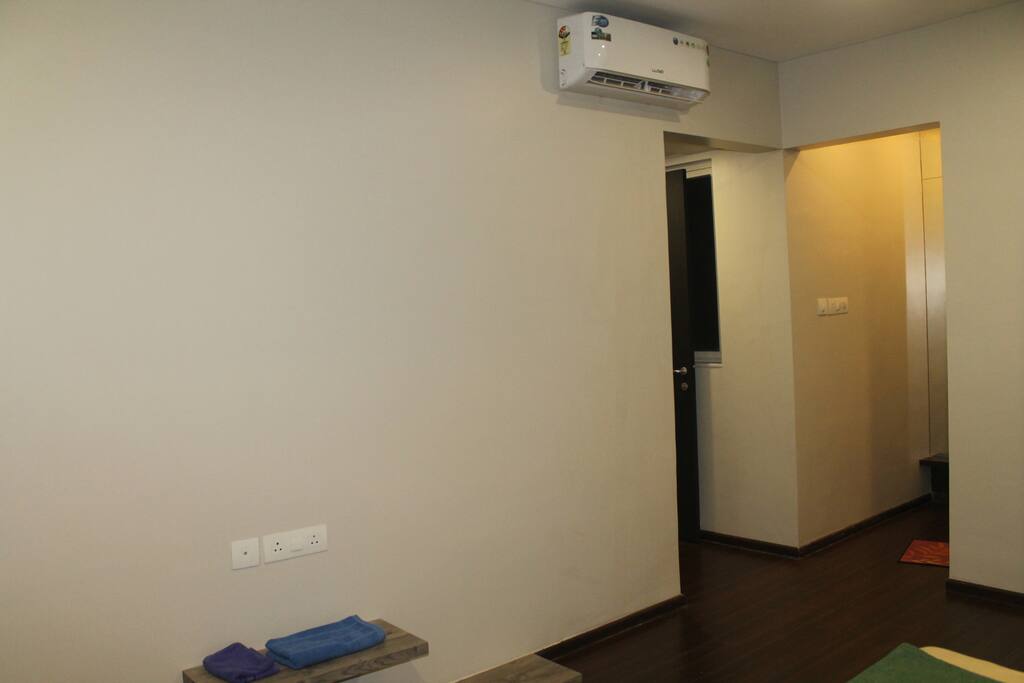 AC Master bedroom with attached bathroom