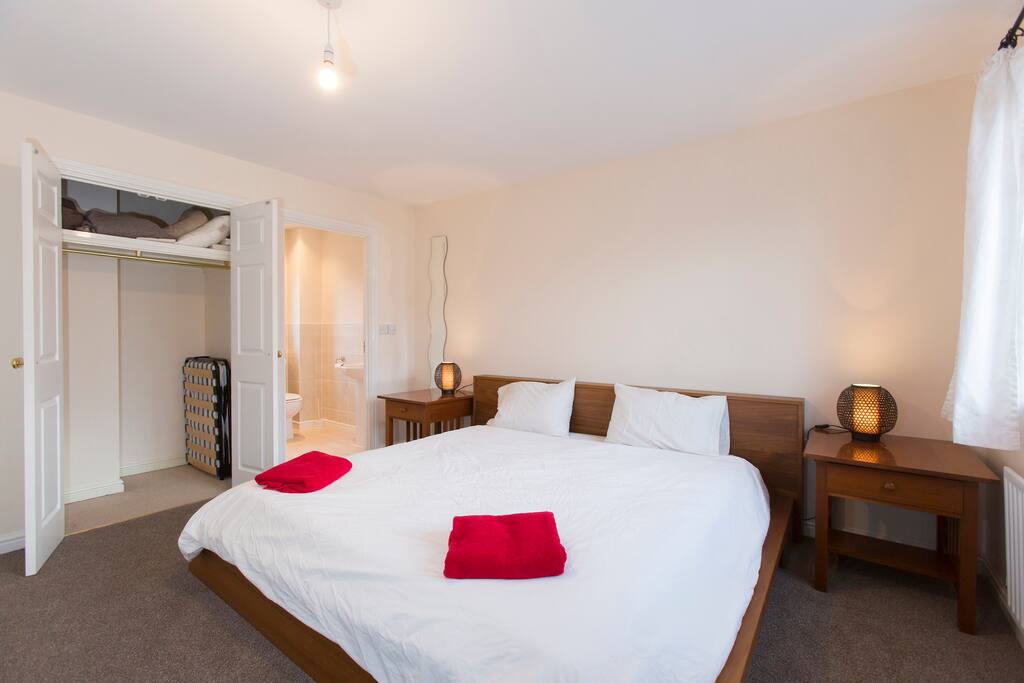"The room was very spacious with a huge bed!" - Becky