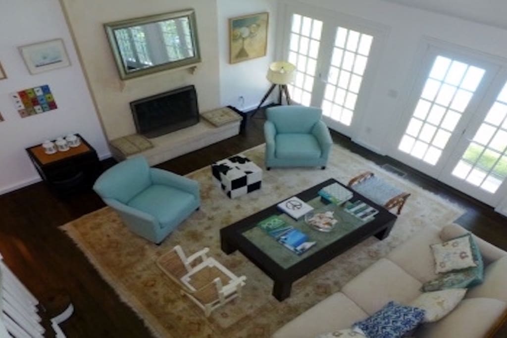 living room view from upstairs