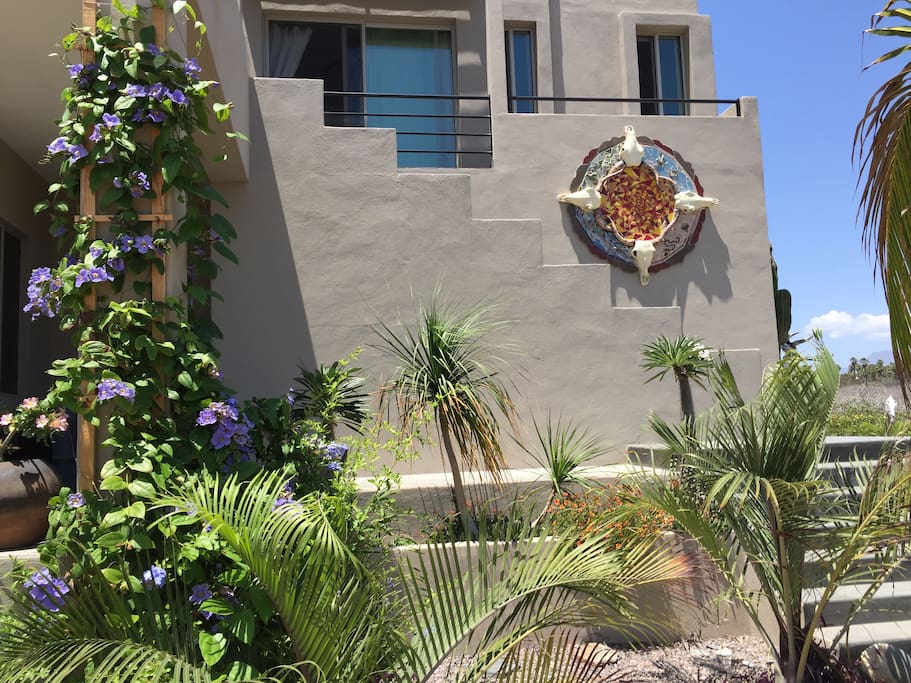 A separate entrance to the casita.