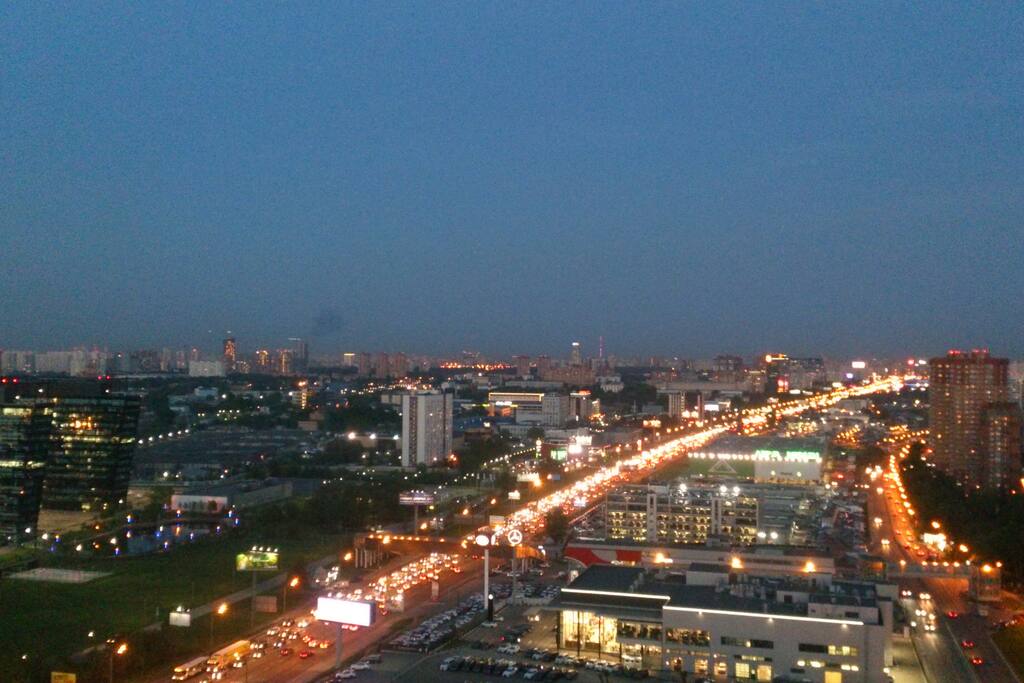 Night view from the balcony