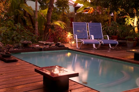 Old Town - Room Opens to Private Pool and Garden