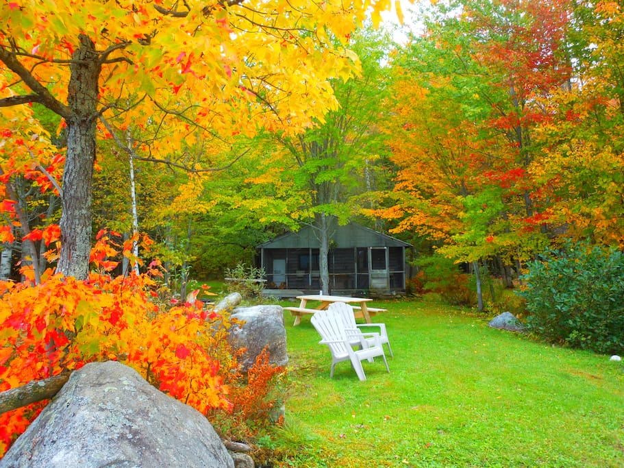 Lakefront Log Cabin N. Maine Woods Cabins for Rent in Millinocket