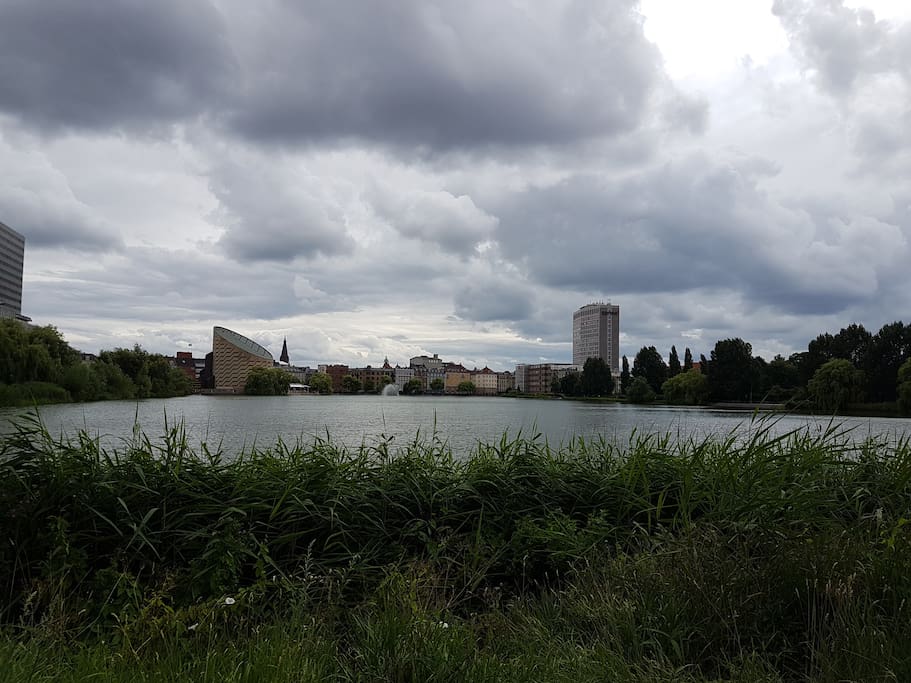 "The Lakes", 2 minute walk from apartment