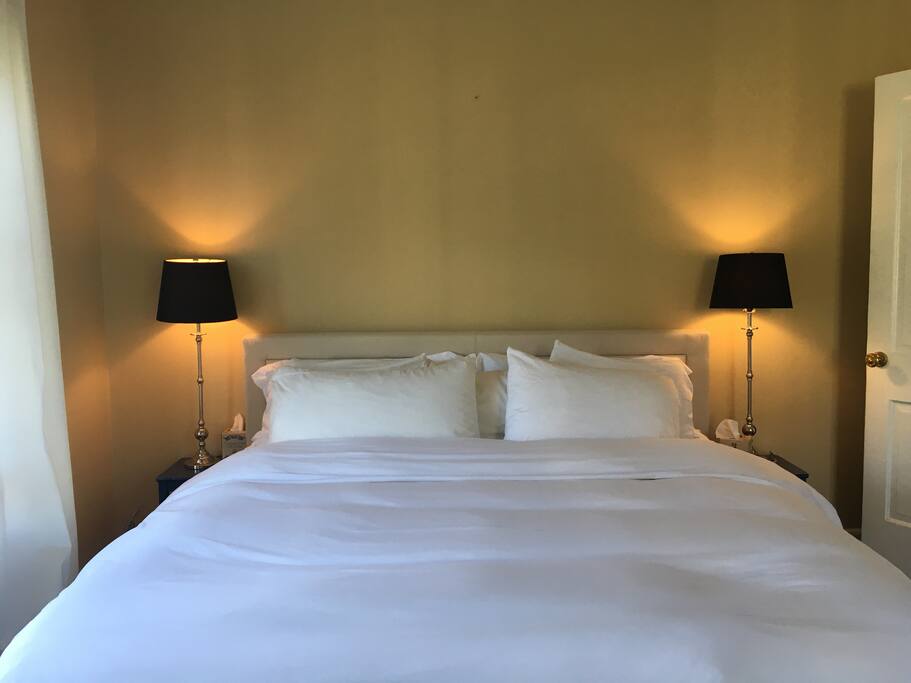 King Size Bed. It's like sleeping on a cloud.
