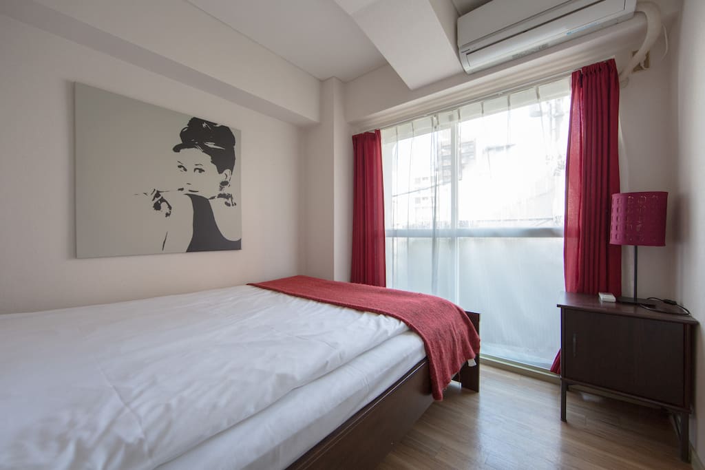 Bedroom1: One full double bed.