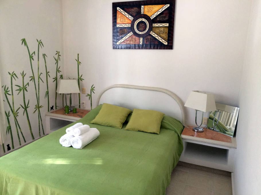 Your private bedroom with door lock.