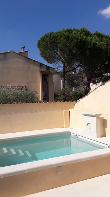 Vue sur le bassin-piscine