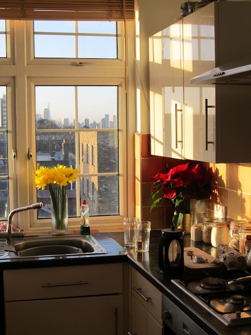 you can see the Shard building from our kitchen window!