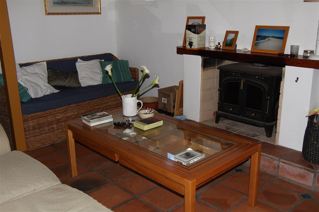 fireplace in lounge