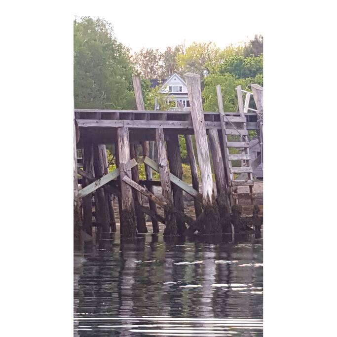 View of the house from the ocean.