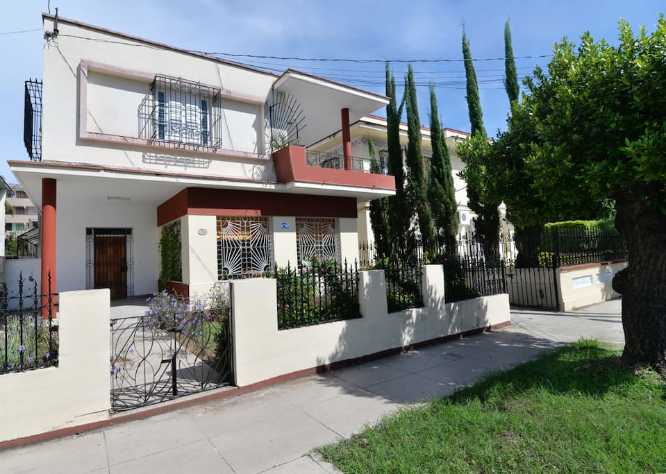Vista de la casa