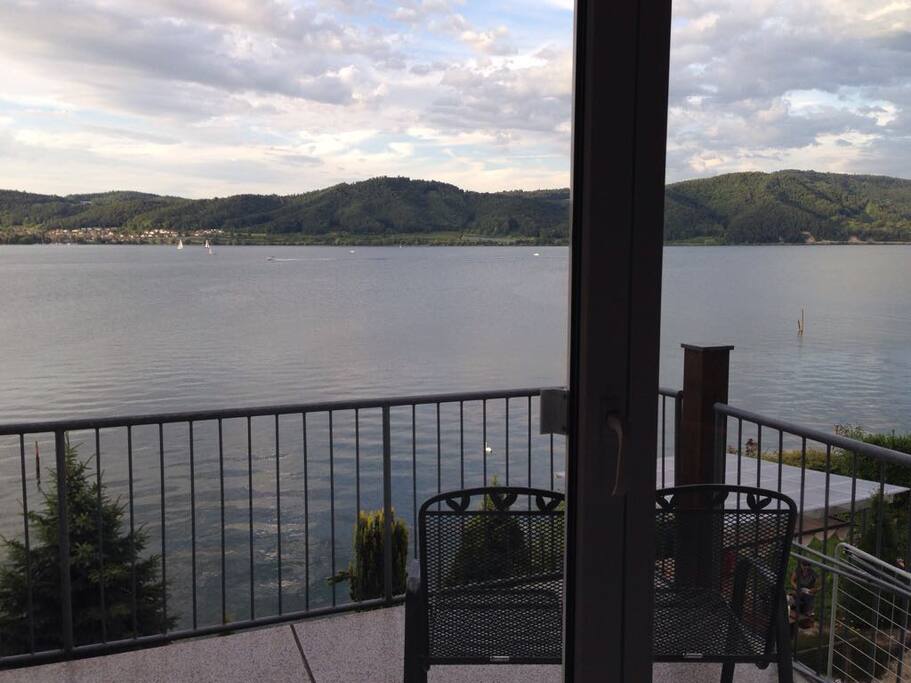 Ausblick vom Balkon aus