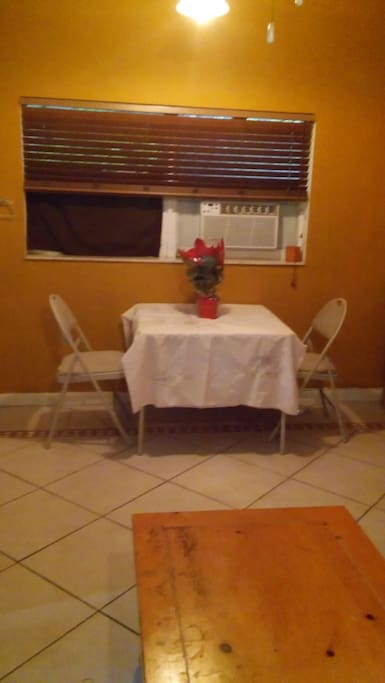 Table and chairs
