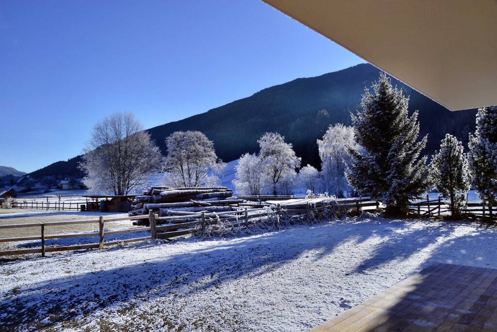 View from living room veranda southeast
