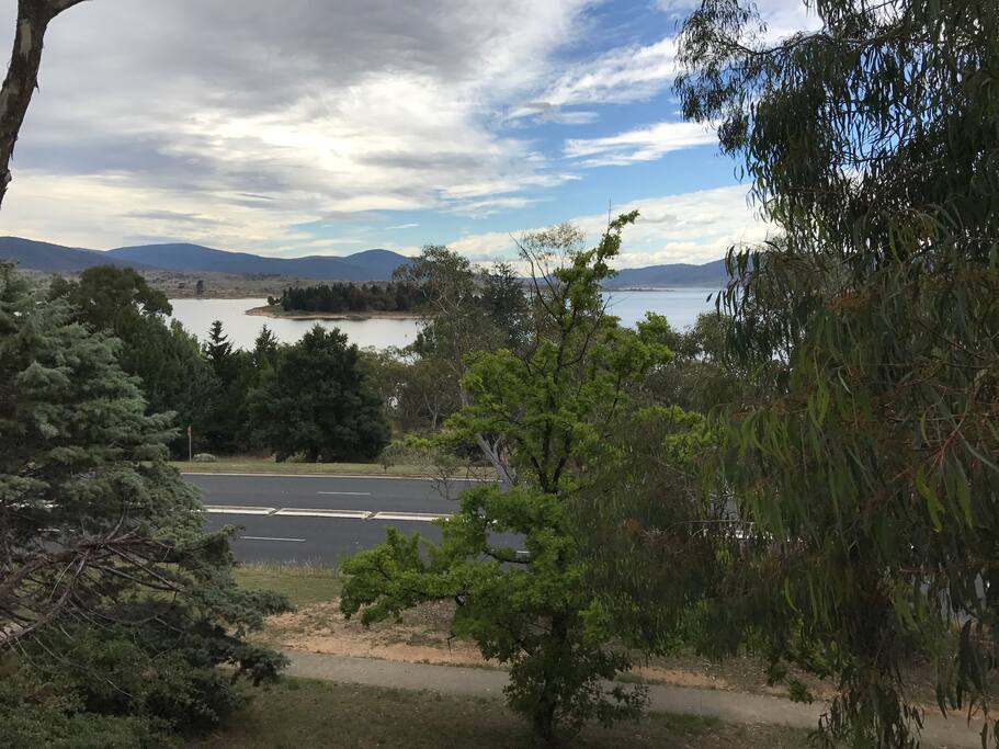Lake and mountain views