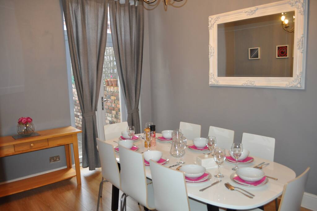 Dining Room with Patio Doors