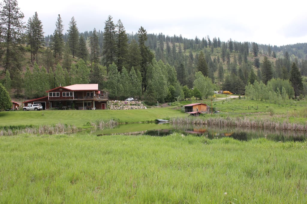 View of the main house and the downstairs apartment rental.