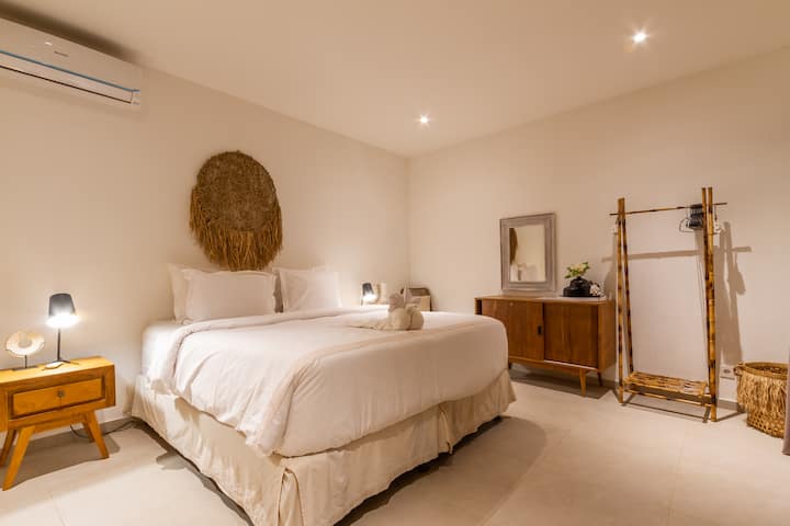 Relax and unwind in our tastefully decorated bedroom