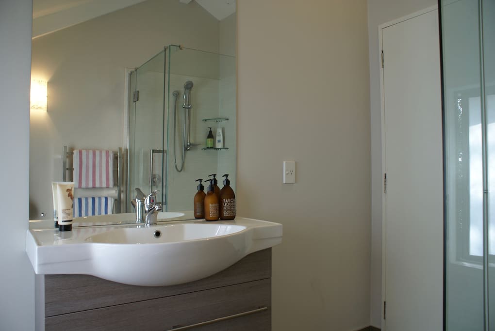 Private bathroom with shower
