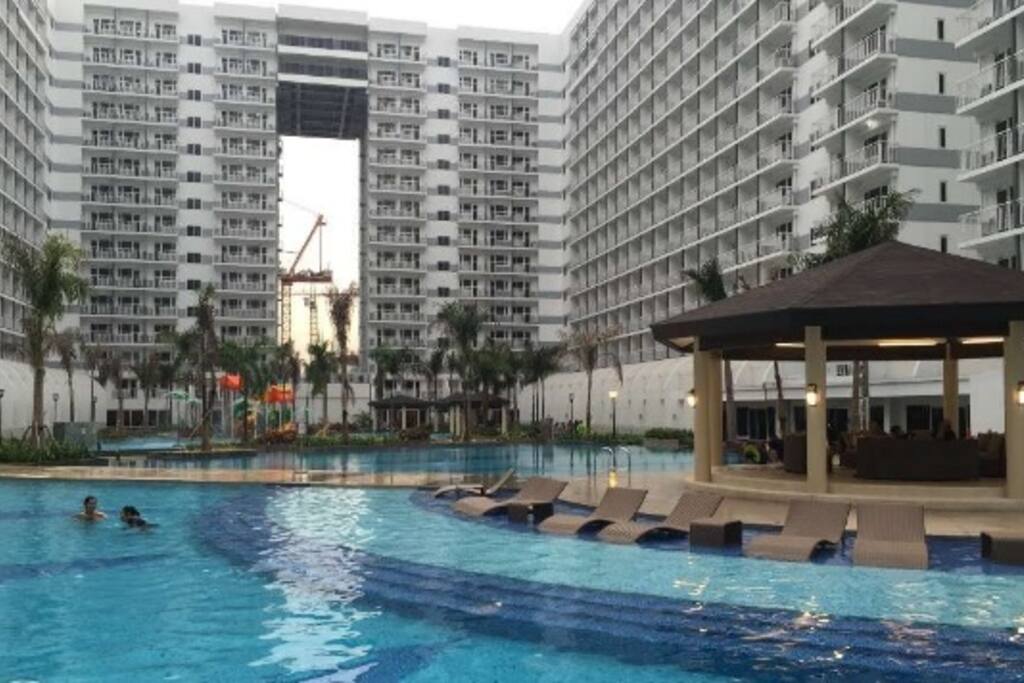 luxury spa pool and playground