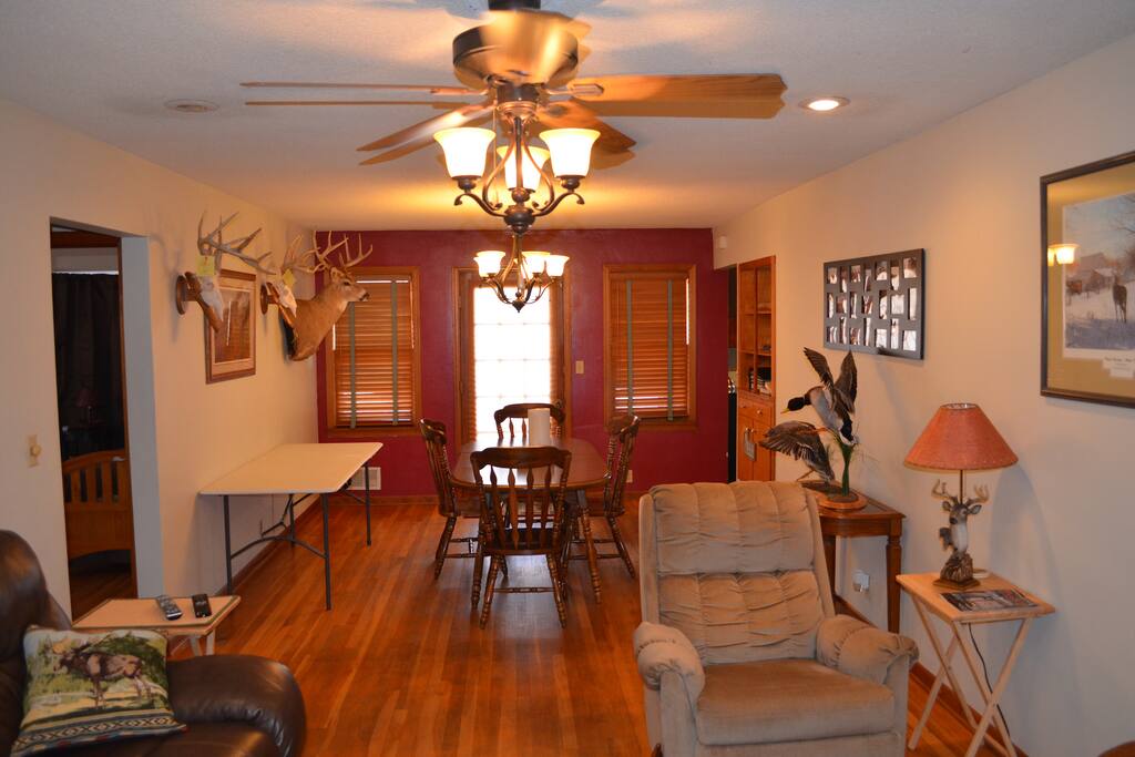 upstairs living/dining area