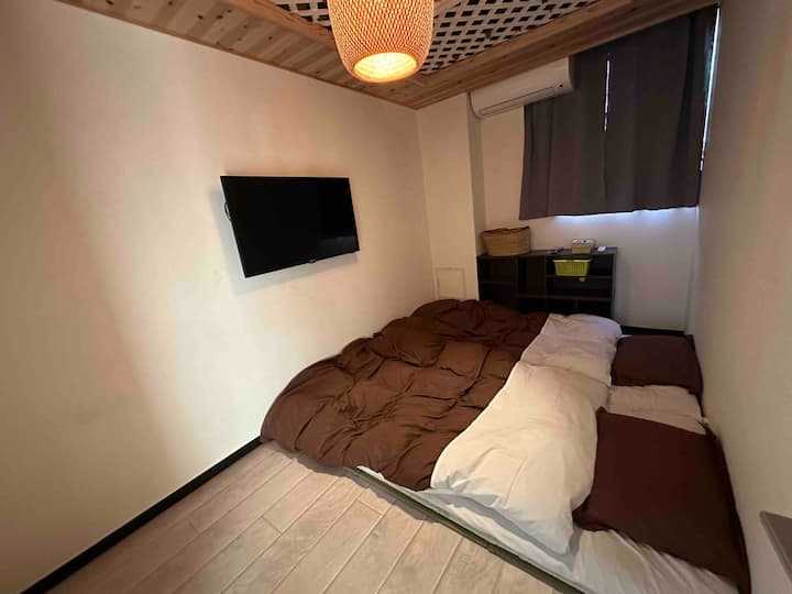 特別価格 ! 41㎡の広さ/3人2寝室/2つ電車駅に近い/専用トイレ+専用お風呂/無料wifi - Kyoto