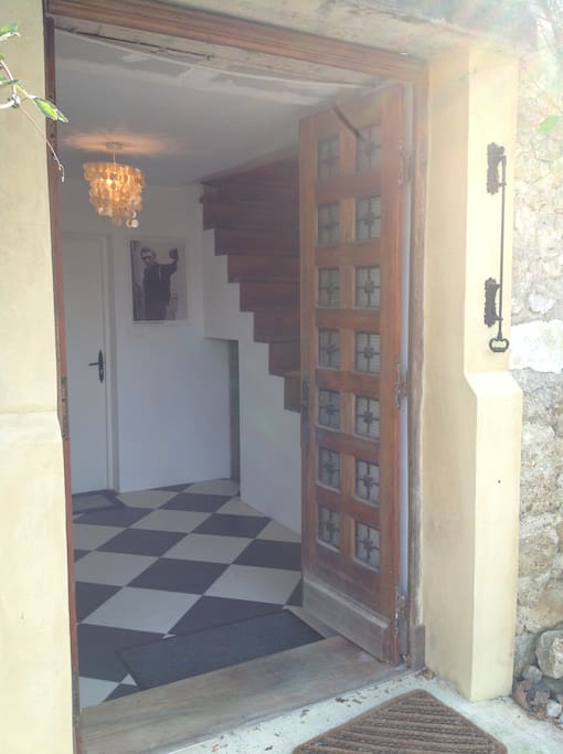 Private entrance. Stairs to apartment. The stairs lead to a further private door in to the apartment.