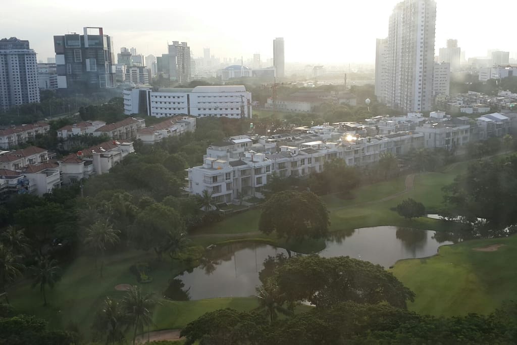 Golf course view from main bed room