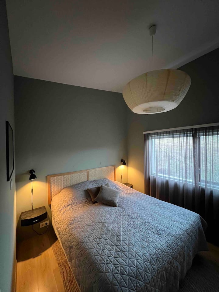 The villa features a cozy and inviting master bedroom with a king size bed and spacious closets for your daily convenience.