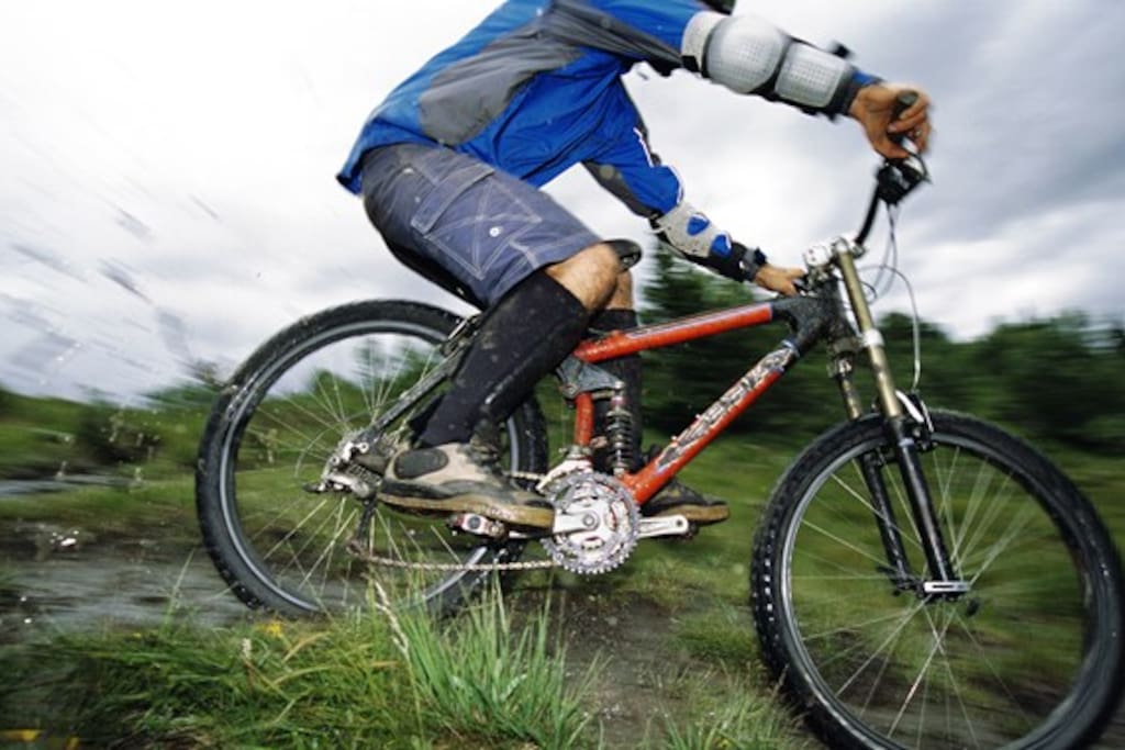 Mountainbike ruter med 3 sværhedsgrader. Stå område op!