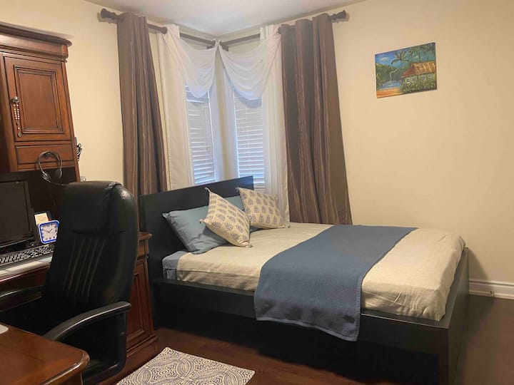 Dormitorio 3D, cama doble/completa