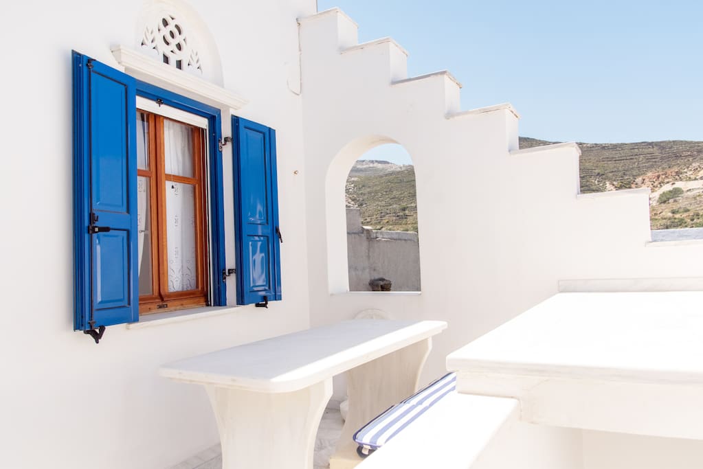 Traditional marble terrace