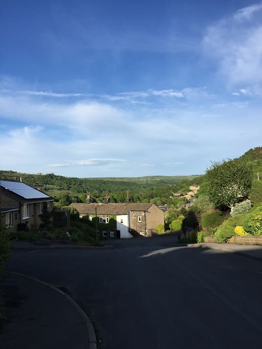 Hills & Valleys, View From the corner of the road as you pull up to park your car & begin to relax.
