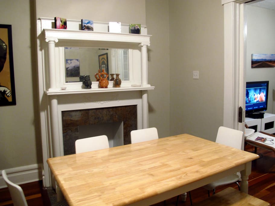 Plenty of room for dining.