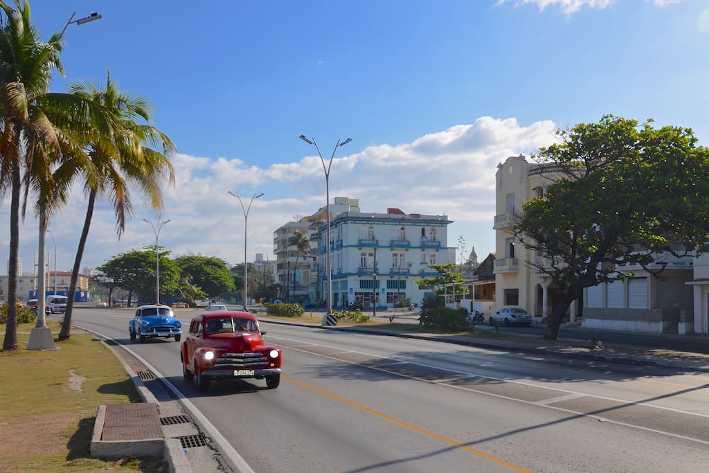 View on the house from the Malecon