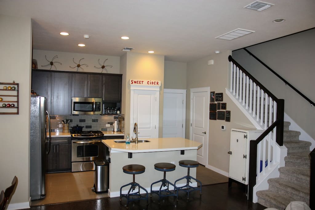 Downstairs kitchen area