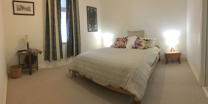 Fenner room in the farmhouse can be a King bed but is usually split into 2 singles